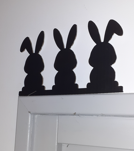 Décoration de porte - Lapin